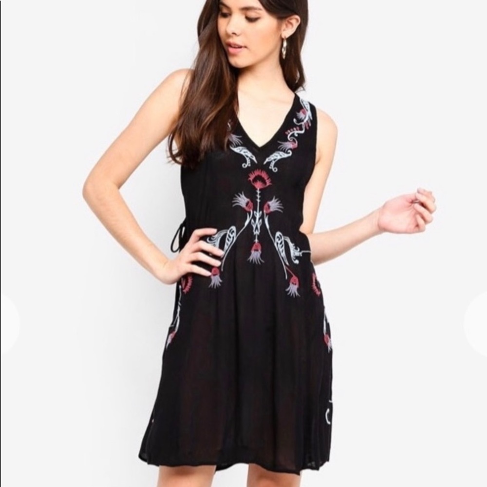Free People Adelaide Festival Embroidered Dress M